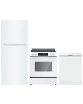 Frigidaire White Kitchen Set FET1222UW-FCFE306CAW-FFCD2413UW