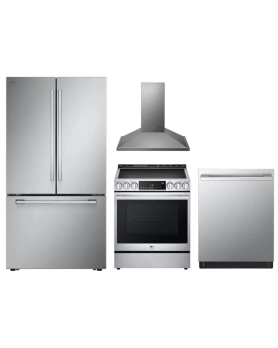 Ensemble d'électroménagers LG Studio pour la cuisine Inox LSIS6338F, SRFB27S3, LSHD3080ST, SDWB24S3