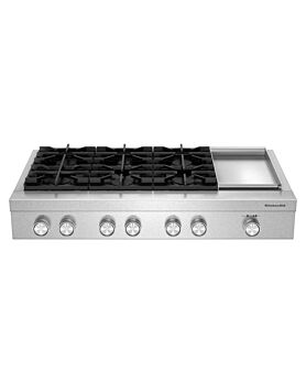 Gas cooktop 48 In. KitchenAid KCGK948TSS