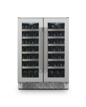 Cellier Autoportant 21 bouteilles, 24 po. Aviva VWD42S2  Inox    21 bouteilles  présenté par Corbeil