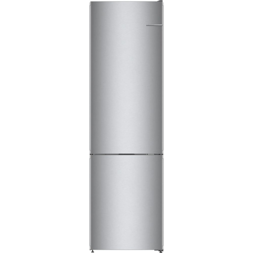 Bosch 800 Series Free-standing fridge-freezer with freezer at bottom, glass door 24'' White, Total No Frost
