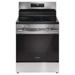 Cuisinière 30 Po. Vitrocéramique Frigidaire FCRE306CAS  Inox 5 bruleurs     Capacité 5.3 pieds cubes 2500 Watts  largeur 30 pouces