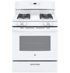 Cuisinière de 30 po. GE en Blanc JCGBS60DEKWW  Blanc      largeur 30 pouces