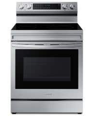 Cuisinière 30 Po. Vitrocéramique Samsung NE63A6711SS  Inox 5 bruleurs     Capacité 6.3 pieds cubes   largeur 30 pouces