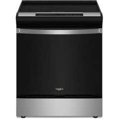 Cuisinière 30 Po. Induction Whirlpool WSIS5030RZ  Inox 4 bruleurs     Capacité 6.4 pieds cubes 3600W Watts  largeur 30 pouces