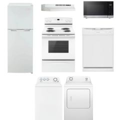White Home Set, MCR47W, YACR4303MFW, FDPC4221AW, BU224WH, MSER0990S, NTW4519JW, YNED4655EW	