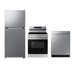 Samsung stainless steel kitchen set RT18DG6500SRAC-NE63A6111SS-DW80CG4051SRAA
