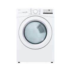 LG Dryer DLE3400W  in White  Capacity 7.4 cubic feet Cycles 8   Stackable  Drying system Ventilated