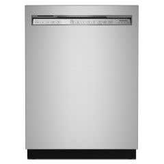 KitchenAid Dishwasher KDFE104KPS in Stainless Steel color showcased by Corbeil Electro Store