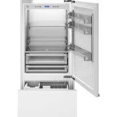 Refrigérateur Bertazzoni REF36BMBIPRT Panneau Requis Congélateur en bas / tiroir largeur 36 pouces Capacité 19.6 pieds cubes