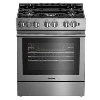 Cuisinière au Gaz de 30 po. Blomberg 5.7 pi.cu avec 5 brûleurs en Inox BDF30522CSS  Inox 5 bruleurs     Capacité 5.7 pieds cubes 2400 Watts  largeur 30 pouces