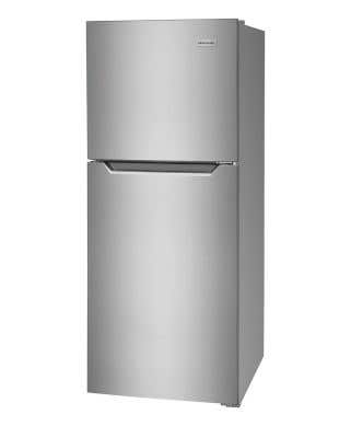 Refrigérateur Frigidaire FFET1022UV Inox Congélateur en haut largeur 24 pouces Capacité 10.1 pieds cubes