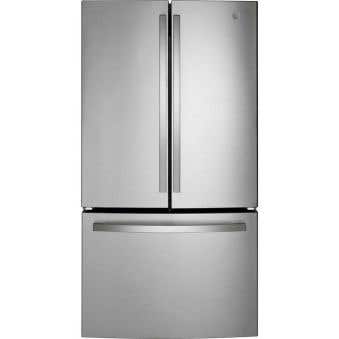 Refrigérateur GE GWE22JYMFS Inox Portes françaises largeur 36 pouces Capacité 21.9 pieds cubes