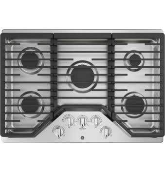 Cuisinière 30 Po. Gaz GE JGP5030SLSS  Inox 5 bruleurs       largeur 30 pouces