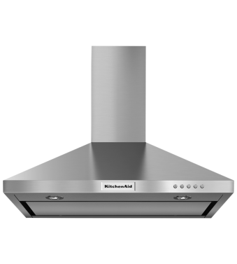 Hotte Cheminée 30 Po. 400 Pieds cubes par minute KitchenAid KVWB400DSS Inox Installation Encastrable  400 pieds cubes par minute