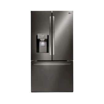 Refrigérateur LG LRFS28XBD Inox Noir Portes françaises largeur 36 pouces Capacité 27.7 pieds cubes