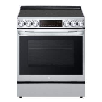 Cuisinière 30 Po. Vitrocéramique LG LSEL6335F  Inox 5 bruleurs     Capacité 6.3 pieds cubes   largeur 30 pouces