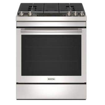 Cuisinière 30 Po. Gaz Maytag MGS8800PZ  Inox 5 bruleurs     Capacité 5.8 pieds cubes   largeur 30 pouces
