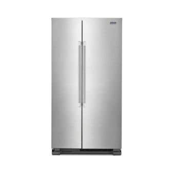 Refrigérateur Maytag MSS25N4MKZ Inox Côte à côte largeur 36 pouces Capacité 24.9 pieds cubes
