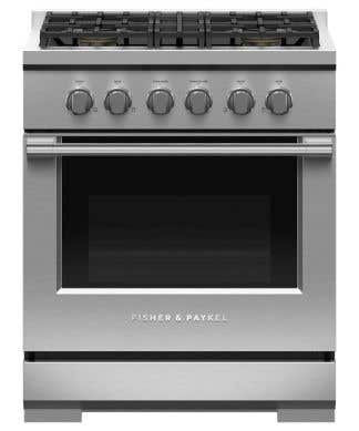 Cuisinière de 30 po. Fisher & Paykel en Inox RGV3-304-L  Inox      largeur 30 pouces