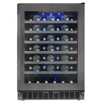 Built-in Wine Cellar 48 bottles, 24 in., Silhouette SSWC056D1B-S