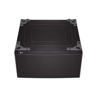 Laundry Pedestal with Storage Drawers, 27 in, Black steel, LG WDP6B