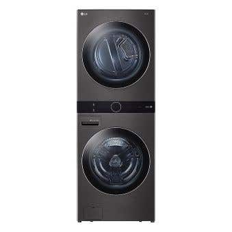 LG Laundry center WKEX200HBA Capacity 5.2 cubic feet  12 washing cycles   Ventilated and Steam drying system width 27 inches