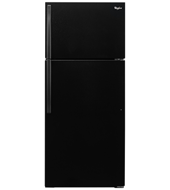Refrigérateur Whirlpool WRT134TFDB Noir Congélateur en haut largeur 28 pouces Capacité 14.33 pieds cubes
