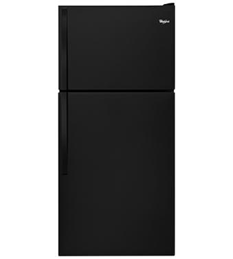 Refrigérateur Whirlpool WRT318FZDB Noir Congélateur en haut largeur 30 pouces Capacité 18.15 pieds cubes