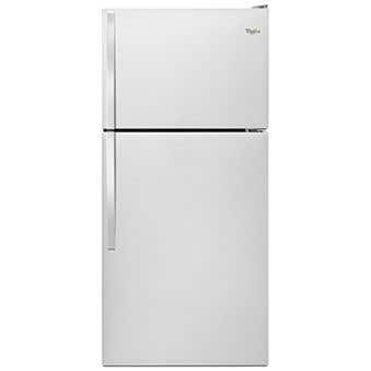 Refrigérateur Whirlpool WRT318FZDM Inox Congélateur en haut largeur 30 pouces Capacité 18.15 pieds cubes