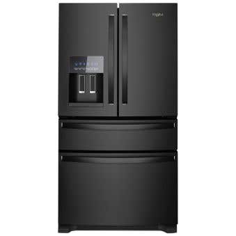 Whirlpool Fridge WRX735SDHB in Black color showcased by Corbeil Appliances