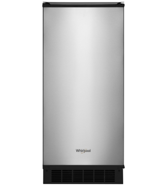 Undercounter Ice Maker 15 in. with 25 Lbs. Storage Capacity Whirlpool WUI75X15HZ Stainless