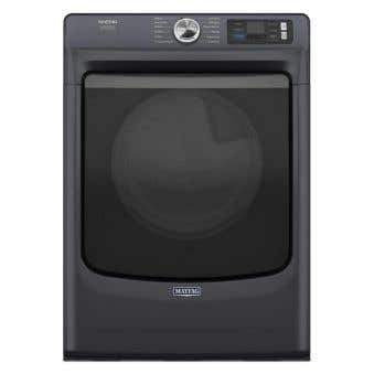 Sécheuse électrique à chargement frontal avec option Pet Pro, 7,4 pi³, acier noir, Maytag YMED7020RF   Capacité  7.4 pieds cubes   Superposable