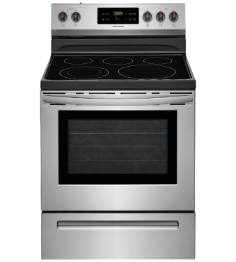 30 in. Ceramic Glass Frigidaire Range 5.3 cu.ft with 5 burners in Stainless CFEF3054US