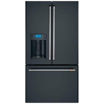 GE Café Fridge CYE22TP3MD1 in Black color showcased by Corbeil Appliances