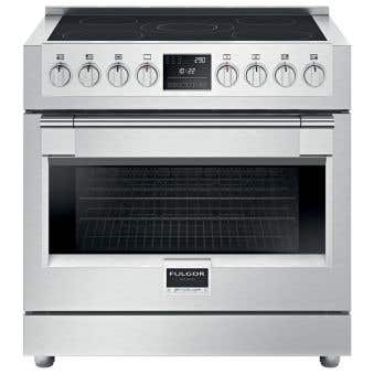 36 in. Induction Fulgor Milano Range 5.7 cu.ft with 5 burners in Pannel-Ready F6PIR365S1