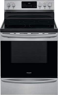 Frigidaire Gallery Cuisinière GCRE306CAF  Acier Inoxydable 5 bruleurs     Capacité 5.7 pieds cubes 3500 Watts  largeur 30 pouces