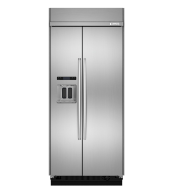Refrigérateur KitchenAid KBSD606ESS Acier Inoxydable Côte à côte largeur 36 pouces Capacité 20.8 pieds cubes