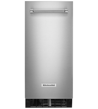 Machine à glace encastrable 15 po. KitchenAid KUIX335HPS  Inox    largeur 15 pouces présenté par Corbeil