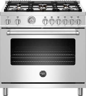 Bertazzoni Cuisinière MAST366GASXTLP  Acier Inoxydable      largeur 36 pouces