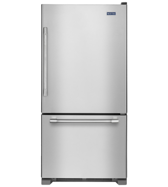 Refrigérateur Maytag MBR1957FEZ Acier Inoxydable Congélateur en bas / tiroir largeur 30 pouces Capacité 18.67 pieds cubes