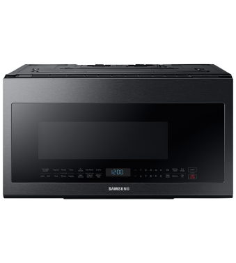 Micro-ondes à hotte intégrée 1000W Samsung ME21M706BAG  Inox Noir Capacité 2.1 pied cubic  puissance 1000 watt  Hotte sous cabinet