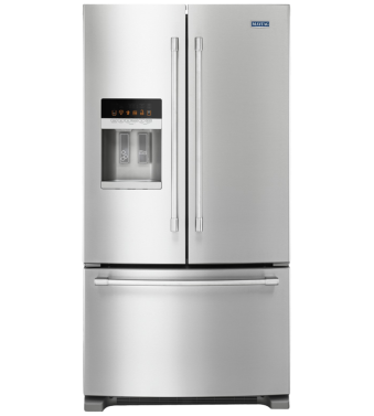 36 in. Freestanding French Door Refrigerator 24.7 cu.ft. in Stainless, Maytag MFI2570FEZ