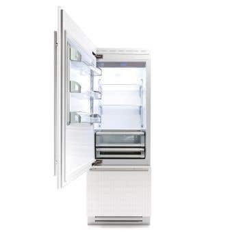 Refrigérateur Bertazzoni REF30BMBIPLT Panneau Requis Congélateur en bas / tiroir largeur 30 pouces Capacité 15.5 pieds cubes