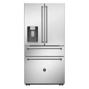Refrigérateur Bertazzoni REF36FDFZXNT Inox Portes françaises largeur 36 pouces Capacité 21.6 pieds cubes