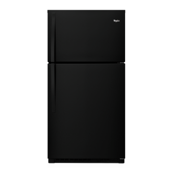 Refrigérateur Whirlpool WRT541SZDB Noir Congélateur en haut largeur 33 pouces Capacité 21.31 pieds cubes