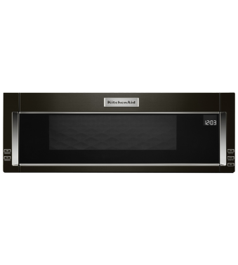 KitchenAid Micro-ondes YKMLS311HBS  Acier Inoxydable Noir Capacité 1.1 pied cubic  puissance 1650 watt  Hotte