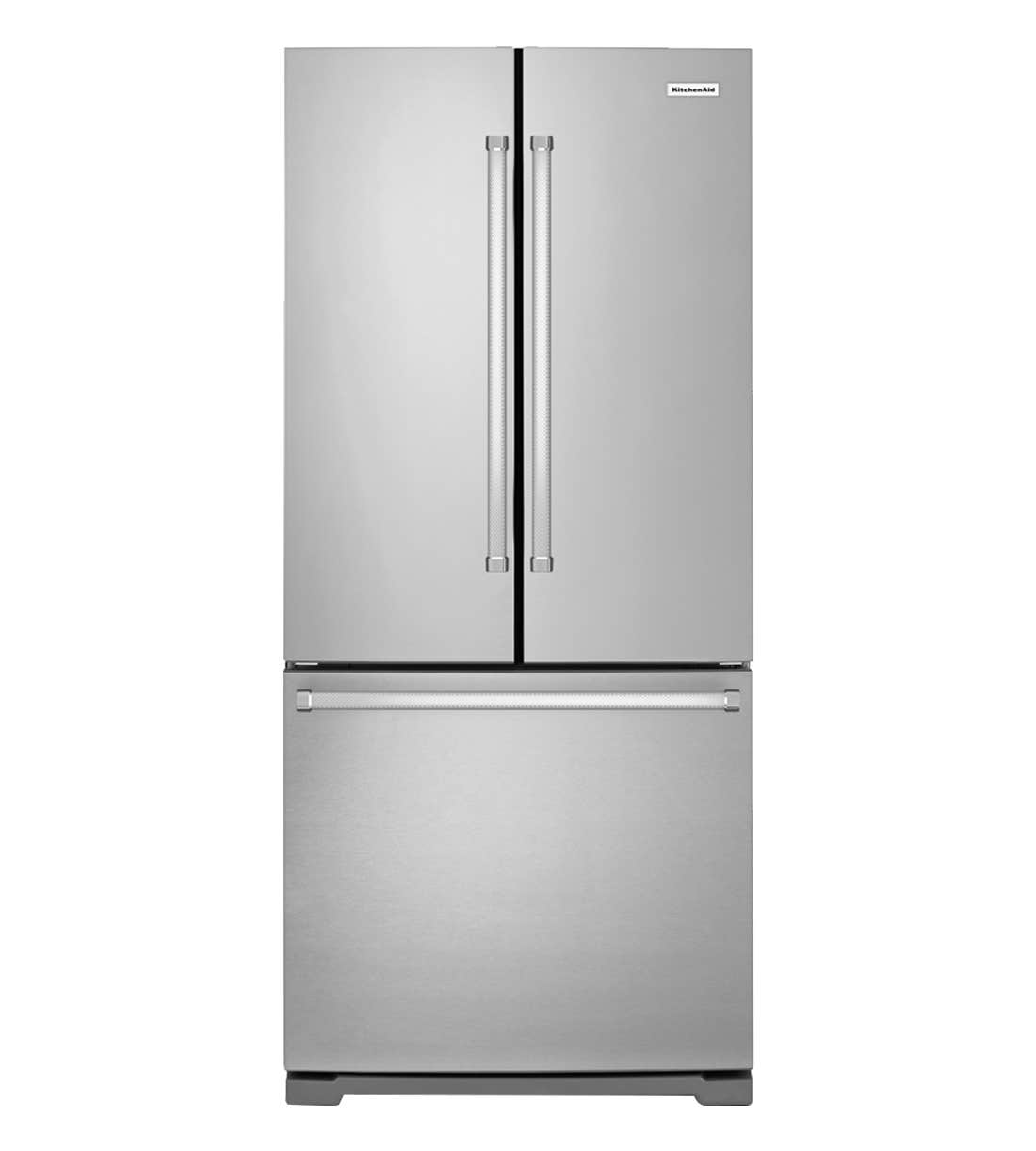 Refrigérateur KitchenAid KRFF300ESS Acier Inoxydable Portes françaises largeur 30 pouces Capacité 19.68 pieds cubes