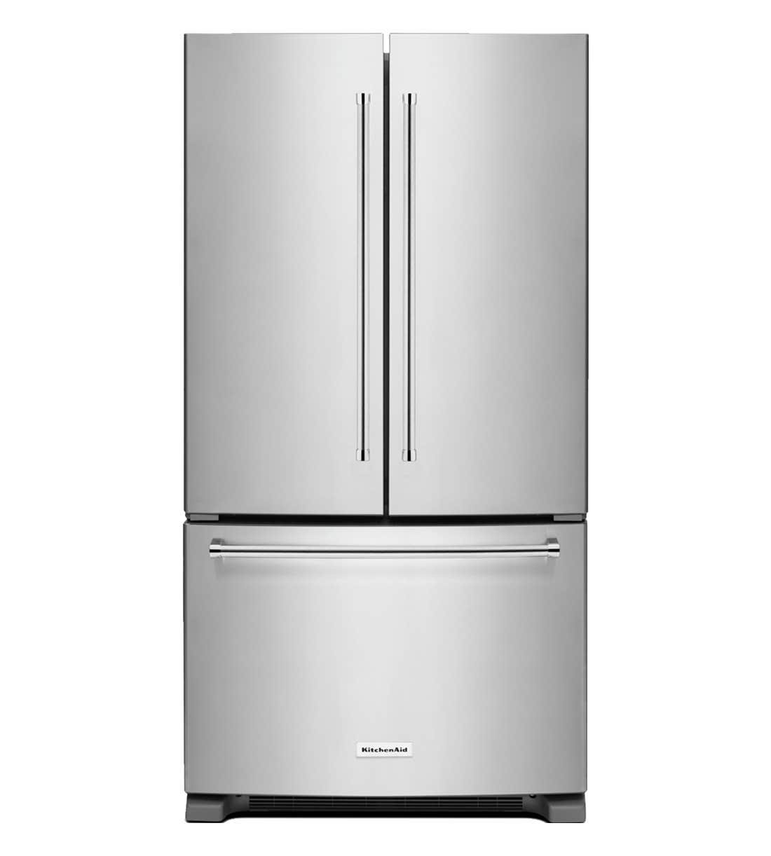 Refrigérateur KitchenAid KRFF305ESS Acier Inoxydable Portes françaises largeur 36 pouces Capacité 25.19 pieds cubes