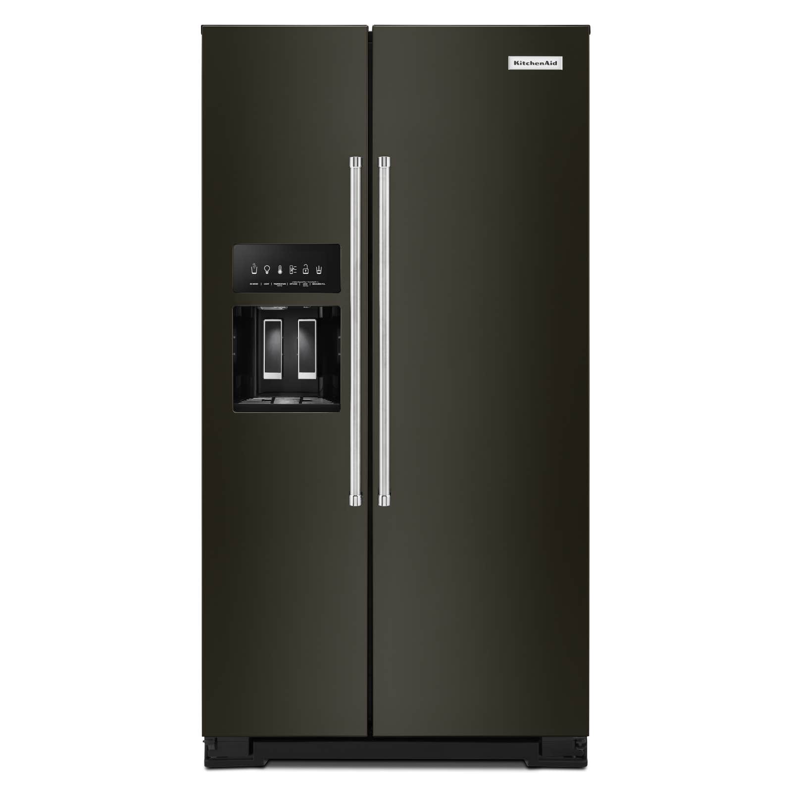KitchenAid Réfrigérateur KRSC700HBS en couleur Acier Inoxydable Noir présenté par Corbeil Éléctroménagers